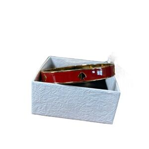 Kate ♠️ Spade Bangle. Red and gold